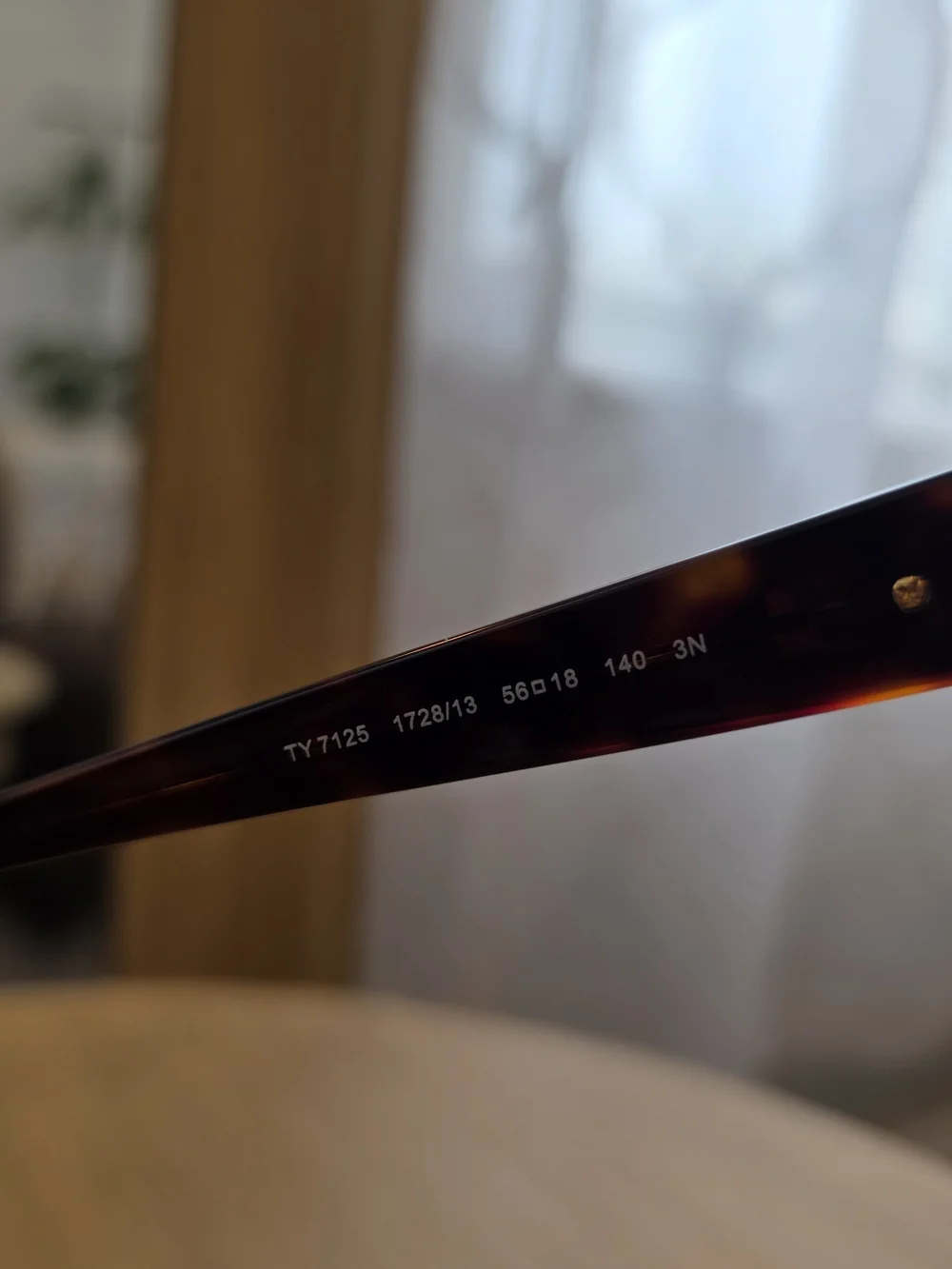 Tory Burch Tortoiseshell Sunglasses Temple Arm